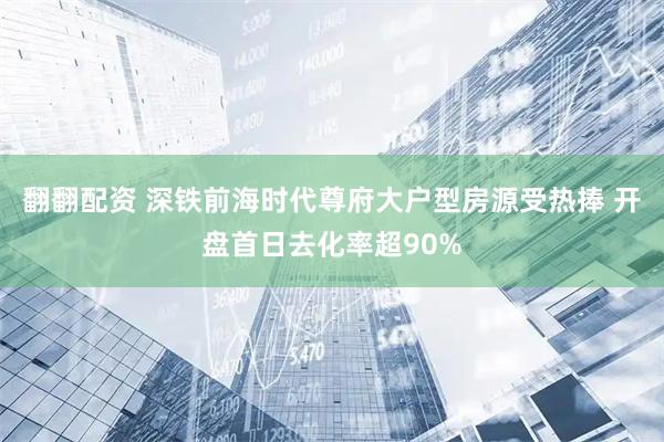 翻翻配资 深铁前海时代尊府大户型房源受热捧 开盘首日去化率超90%