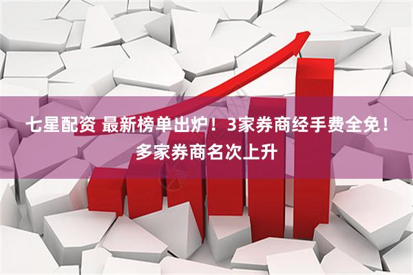 七星配资 最新榜单出炉！3家券商经手费全免！多家券商名次上升