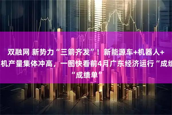 双融网 新势力“三箭齐发”！新能源车+机器人+无人机产量集体冲高，一图快看前4月广东经济运行“成绩单”
